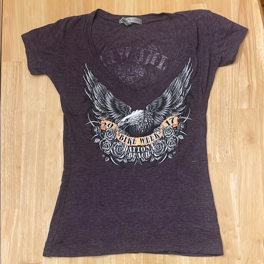 Purple Graphic Women's Top